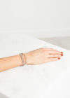 Bracelet 85 in Grey Silk/Silver